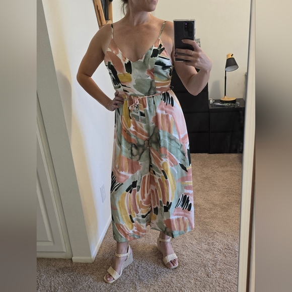 Stitch and Feather Jumpsuit - Picture 1 of 7